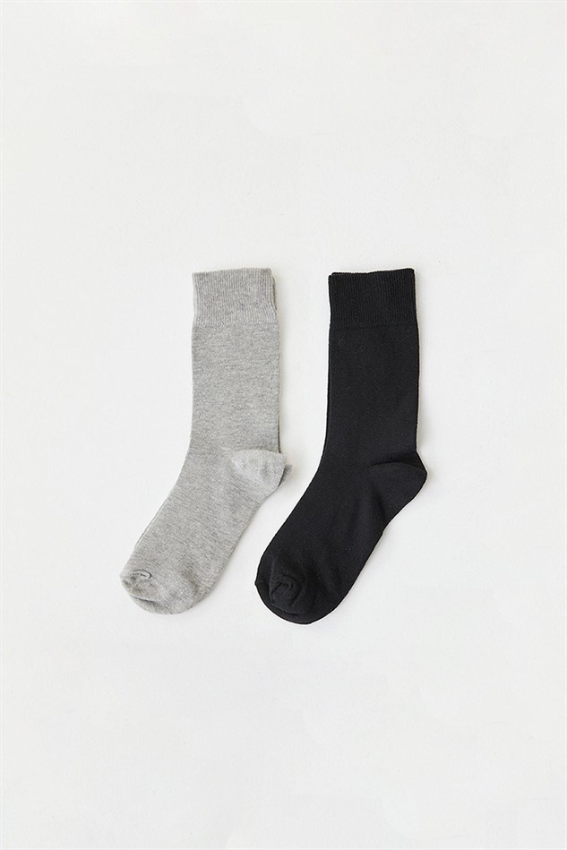 İkili Pamuklu Soket Çorap Seti