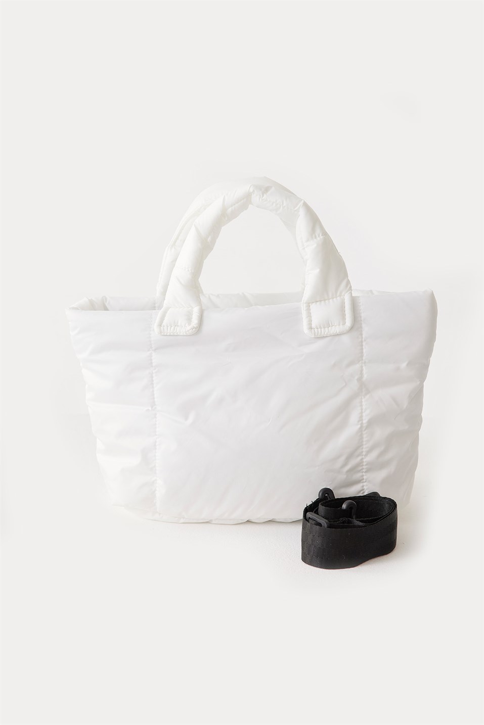 White Puffer Sports Bag