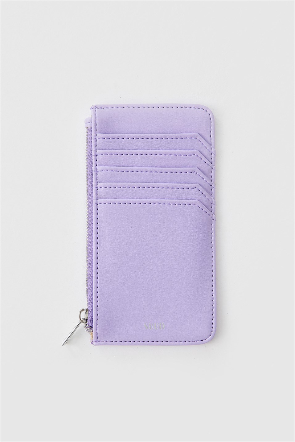 Lilac Zipper Detailed Card Holder