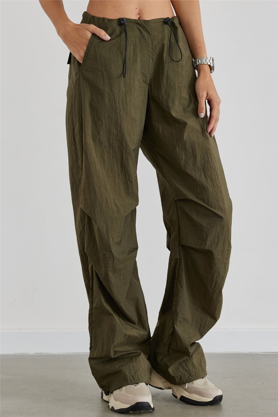 Khaki Parachute Trousers