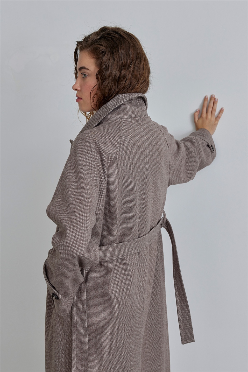 Brown Raglan Sleeve Cachet Coat