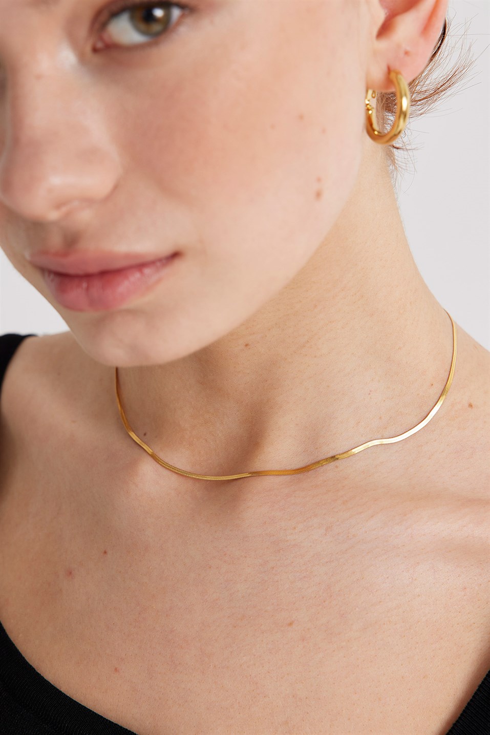 Gold Short Italian Necklace