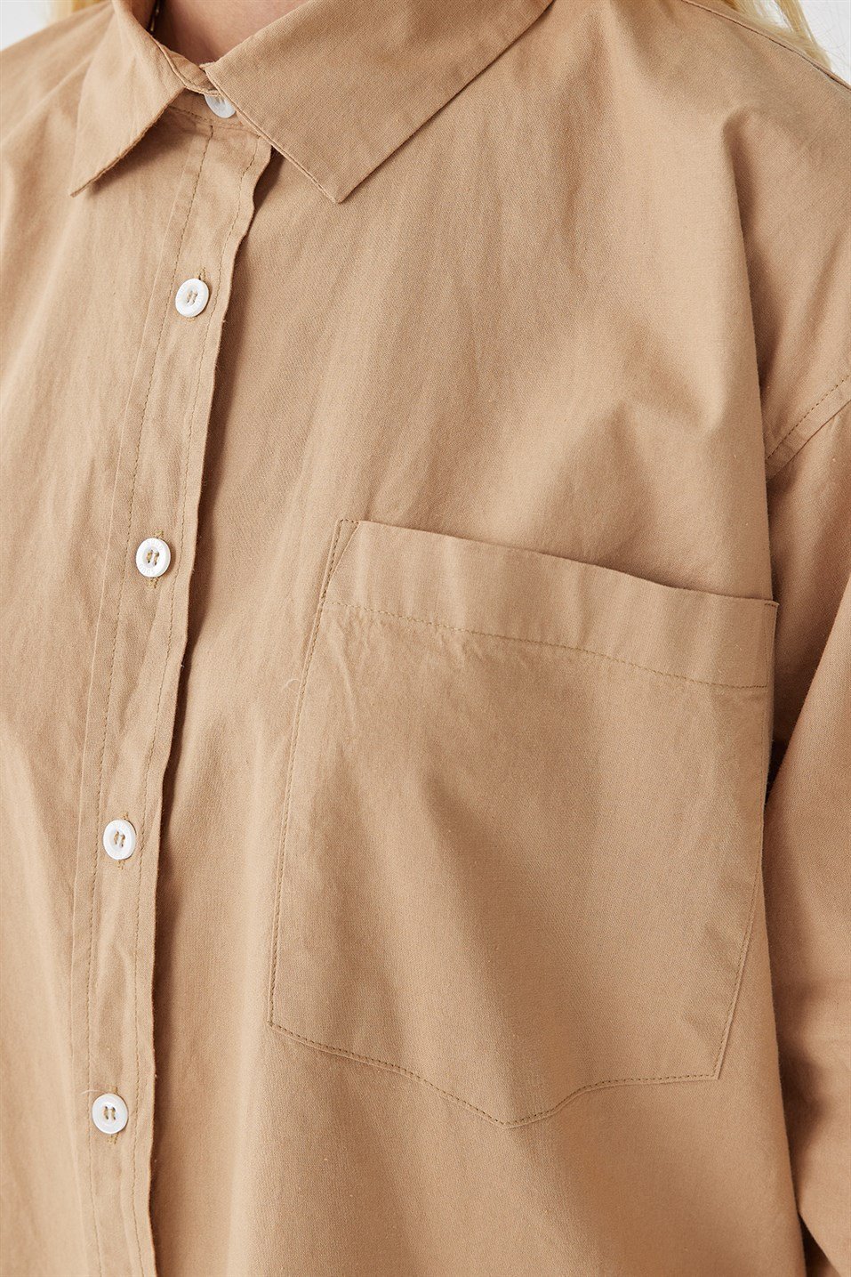 Light Brown Natural Oversize Shirt