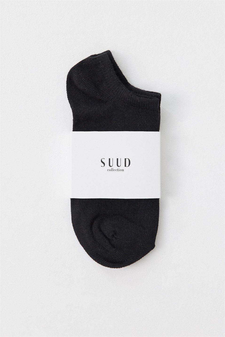 Siyah Pamuklu Patik Çorap