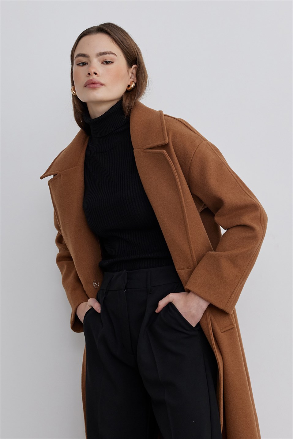 Mink Double Breasted Cachet Coat