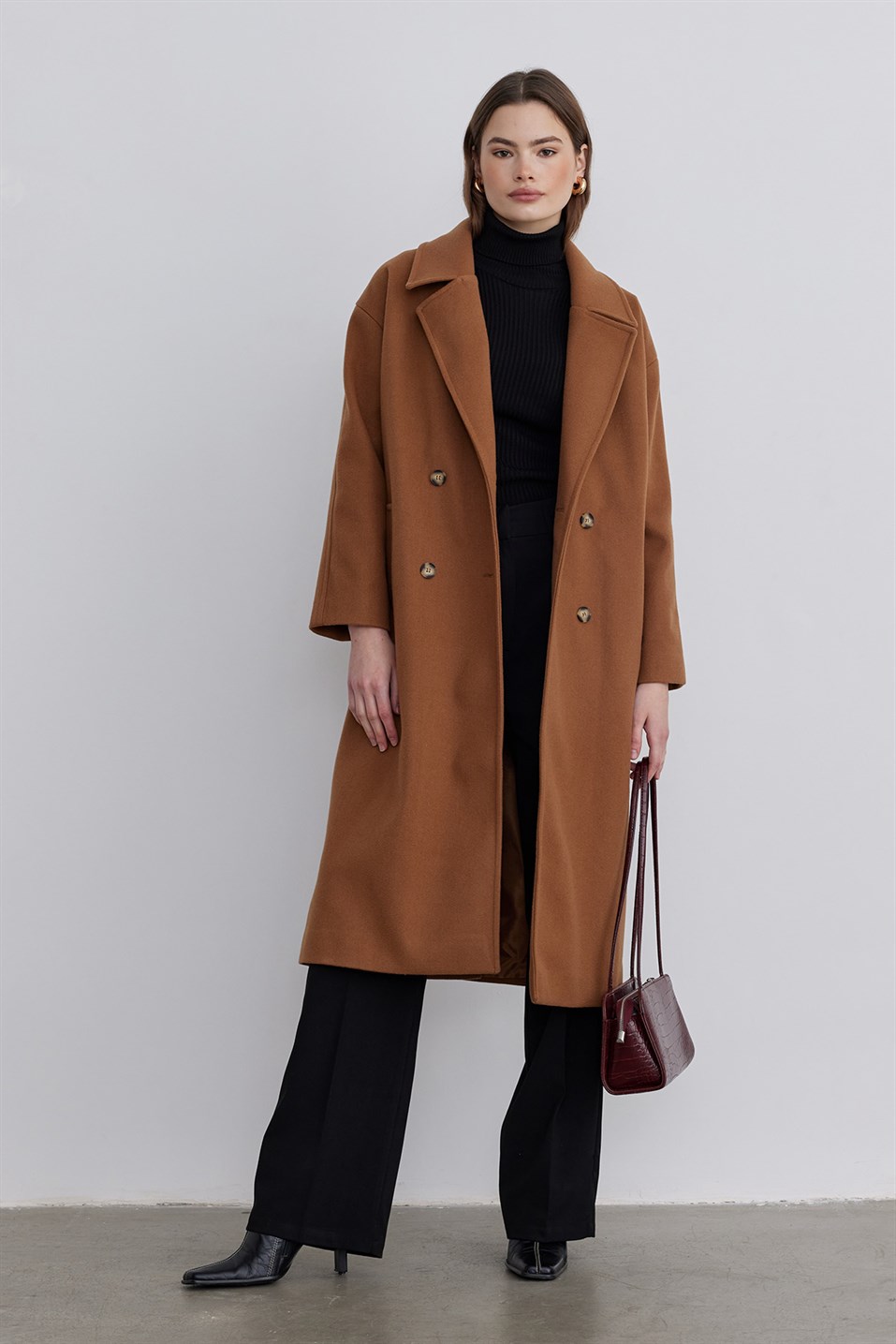 Mink Double Breasted Cachet Coat